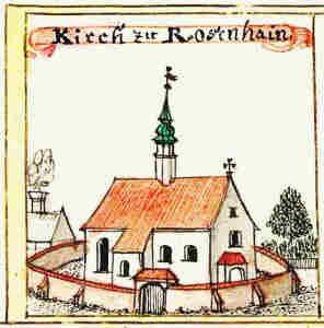 Kirch zu Rosenhain - Koci, widok oglny